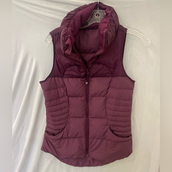 Lululemon Plum Fluffin Awesome down puffer vest sz - Picture 1 of 14